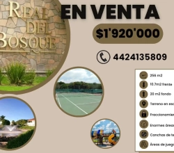 Terreno en Real de Bosque